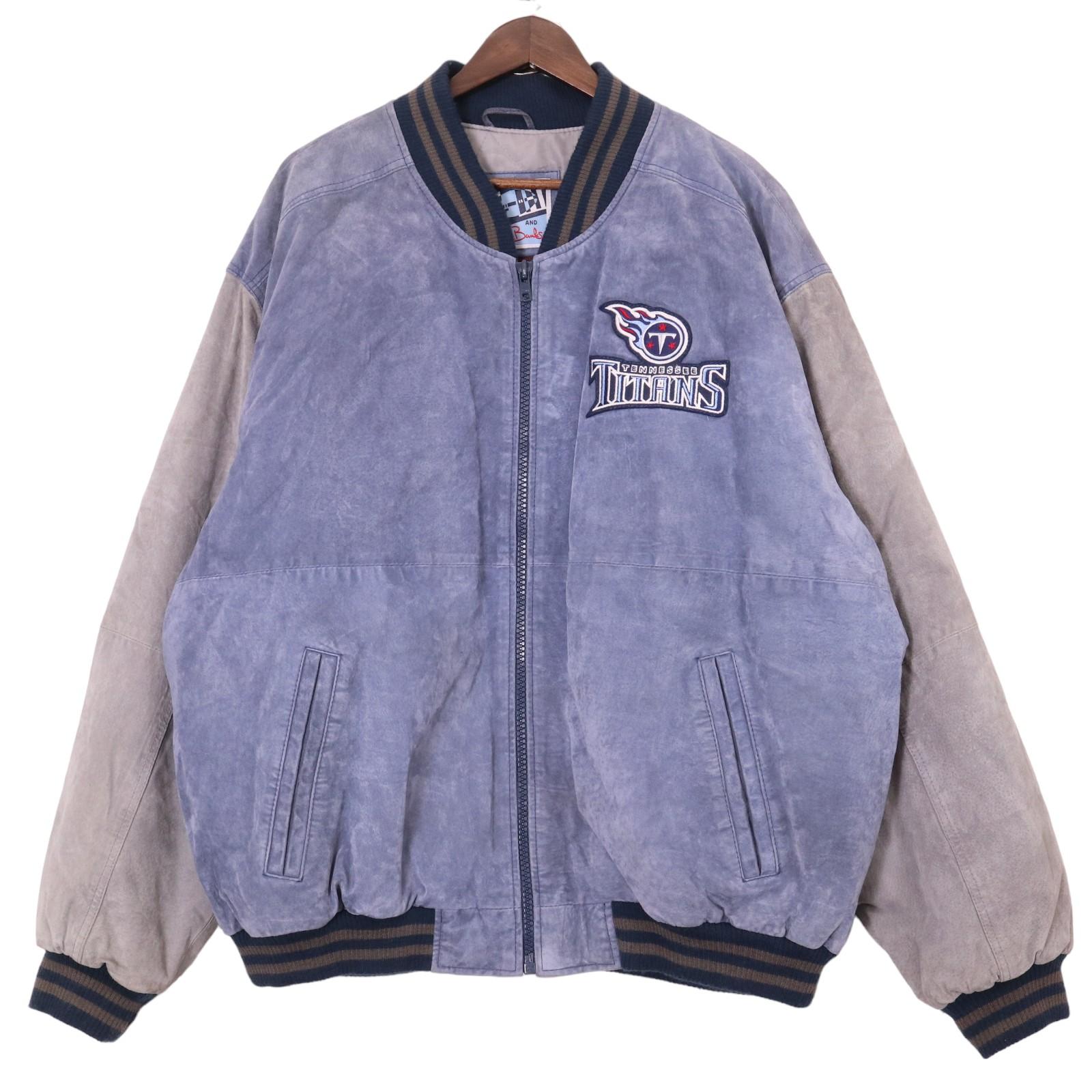 G-3 ジースリー WILSONS NFL テネシー・タイタンズ スタジアムジャケット プロチーム ライトブルー (メンズ XXL) 中古 古着 A0380