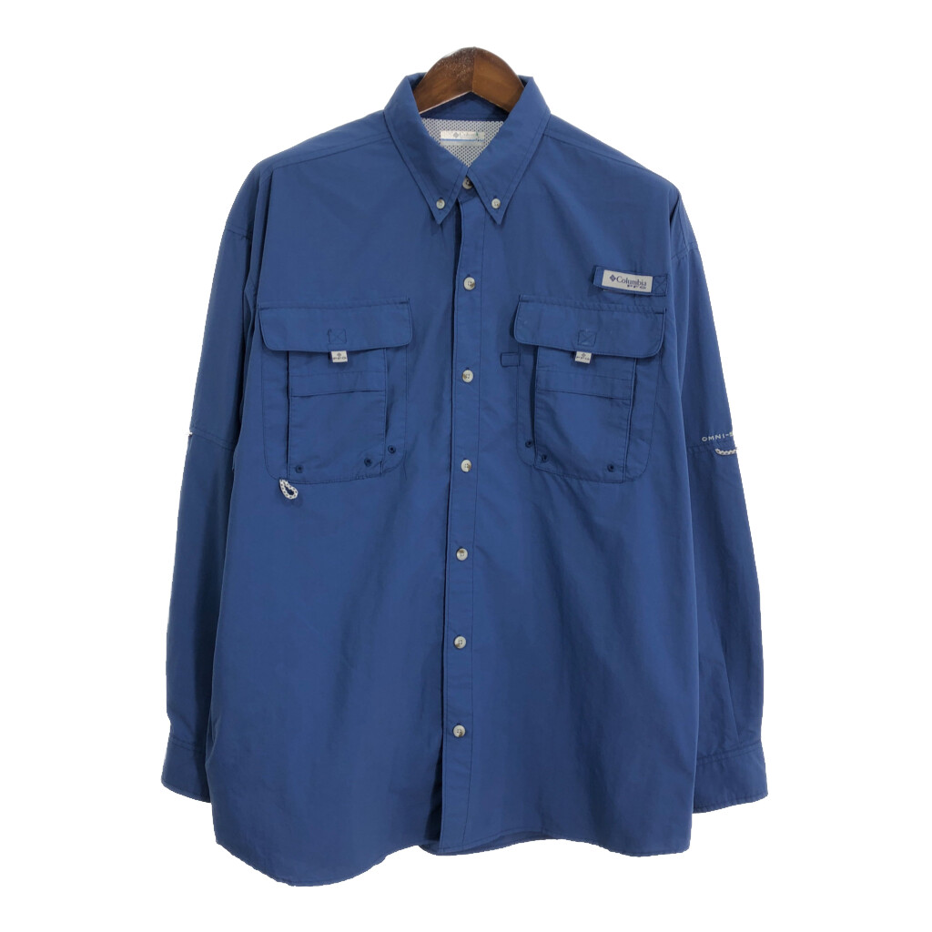 Columbia PFG 総柄フィッシングシャツ 古着 コロンビア Columbia PFG 総柄 魚柄 半袖 フィッシング
