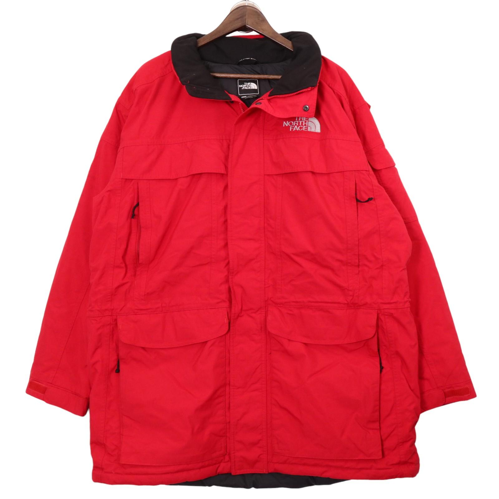 THE NORTH FACE ノースフェイス マクマードパーカー ダウンジャケット レッド (メンズ XL) 中古 古着 A0458