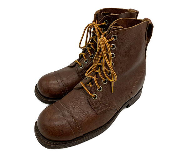 40年代 スウェーデン軍 ブーツ ミリタリー ユーロ ブラウン (メンズ 41) 中古 古着 KA1321|YAMAHISA USEDCLOTHINGSHOP
