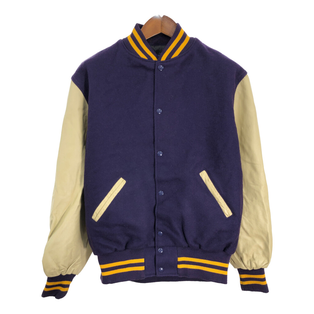 楽天市場】90年代 HOLLOWAY ホロウェイ ウール レザー スタジアム