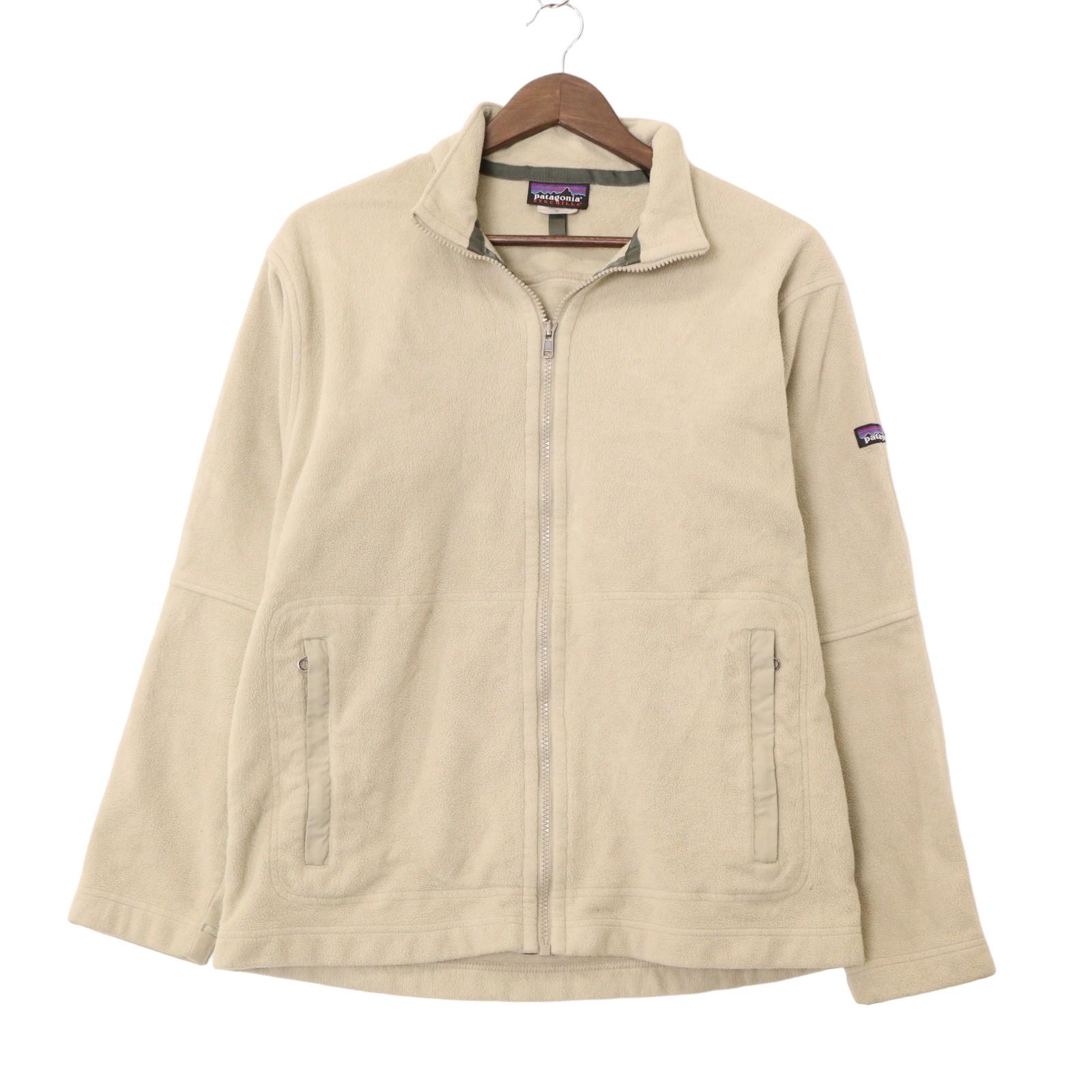 patagonia パタゴニア SYNCHILLA シンチラ フリースジャケット アウトドア アイボリー (メンズ M) 中古 古着 A0743