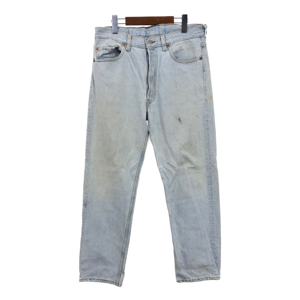美品90s USA製 Levi's 505デニム ジーンズ ライトブルー W30 a3216-1.jpg