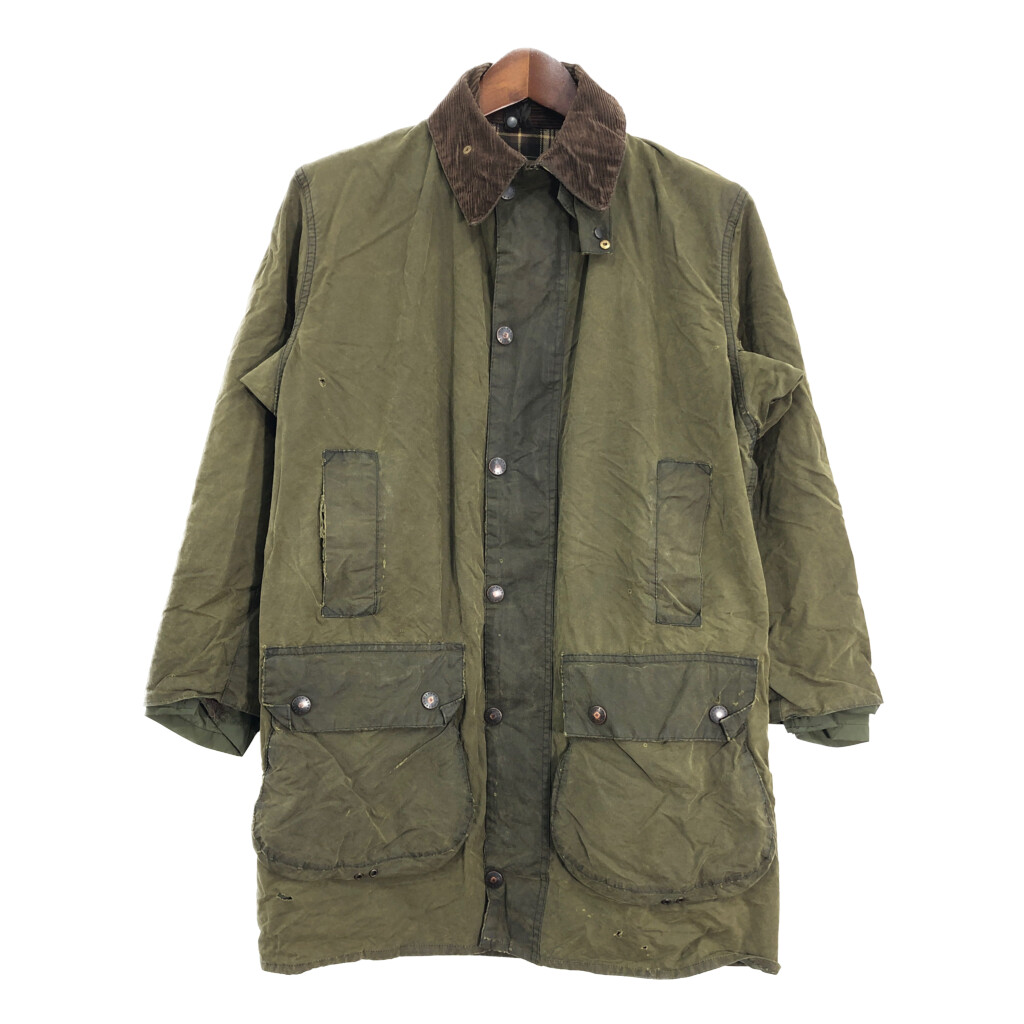 楽天市場】80s イギリス製 ☆ バブアー ボーダー オイルド ジャケット
