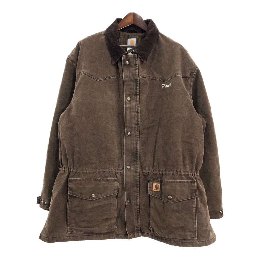 カーハート　ダック　ワークジャケット 楽天市場】カーハート Carhartt ダック地ワークジャケット メンズXL