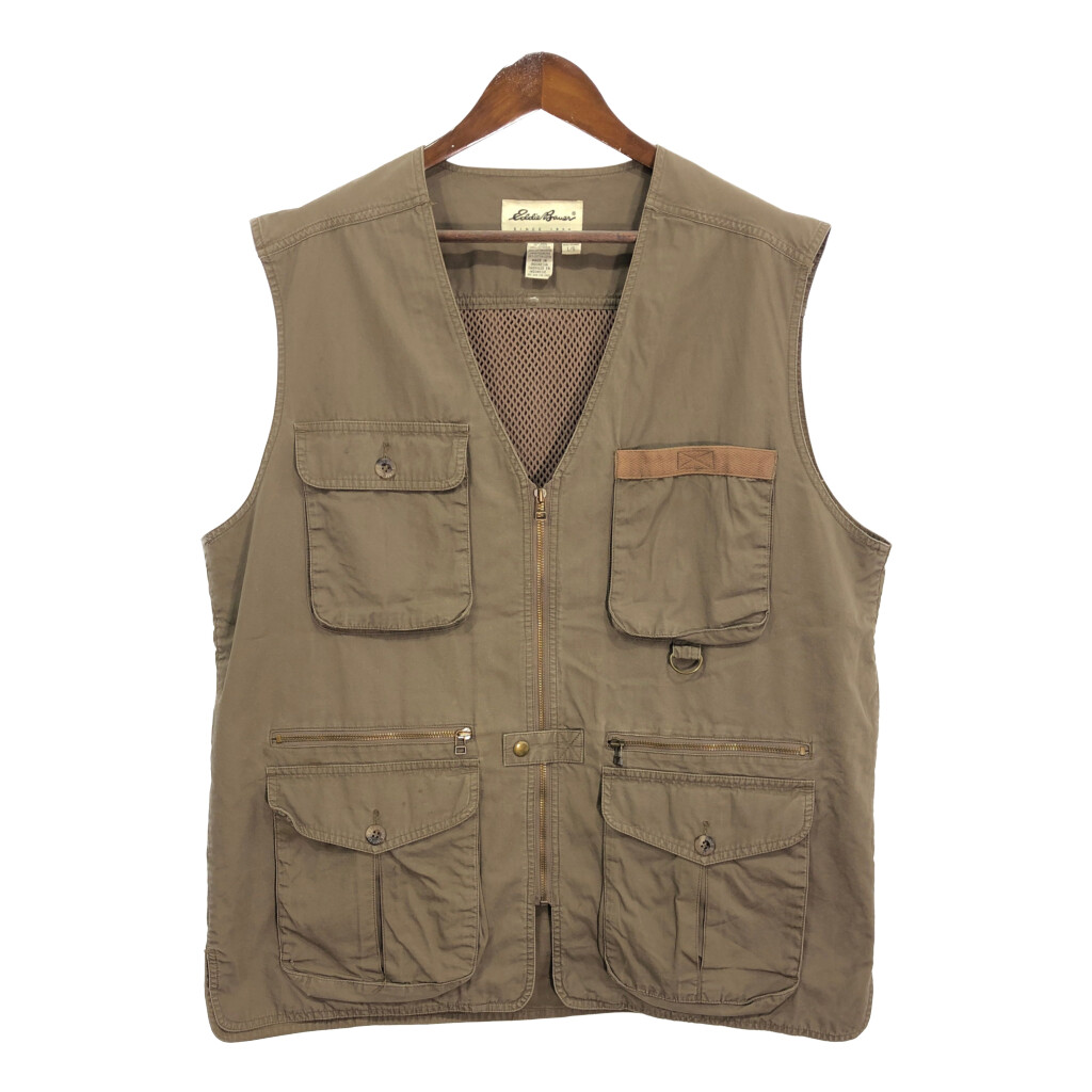 80's~ Eddie Bauer エディーバウアー 黒タグ フィッシングベスト 80s Eddie bauer フィッシングベスト 黒タグ - メルカリ