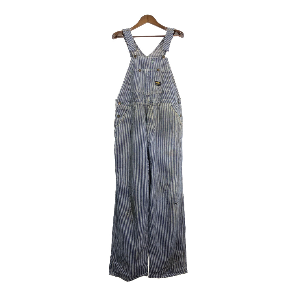 オシュコシュカバーオール80年代　訳あり　ビッグサイズ 楽天市場】80年代 オシュコシュ Osh kosh ヒッコリーストライプ