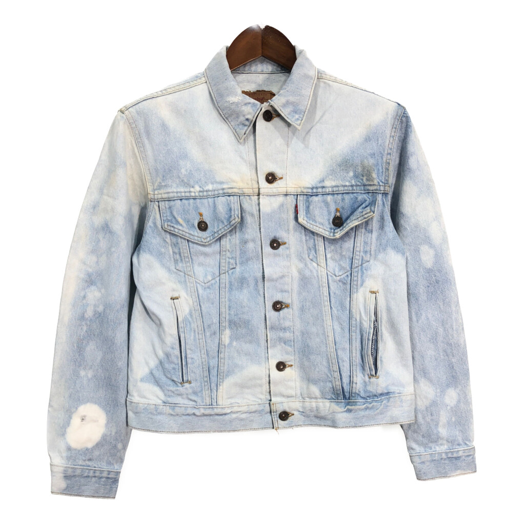 80年代 USA製 Levi's リーバイス 70506-0214 デニムジャケット ライトブルー (メンズ 42 R) 中古 古着 R6529｜YAMAHISA USEDCLOTHINGSHOP