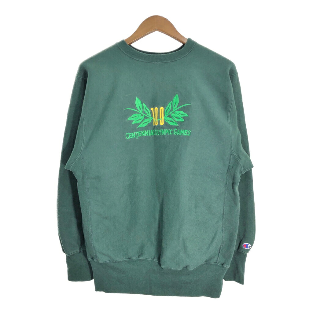 90年代 Champion チャンピオン REVERSE WEAVE リバースウィーブ アトランタ五輪 スウェット (メンズ X-LARGE) 中古 古着 R6987