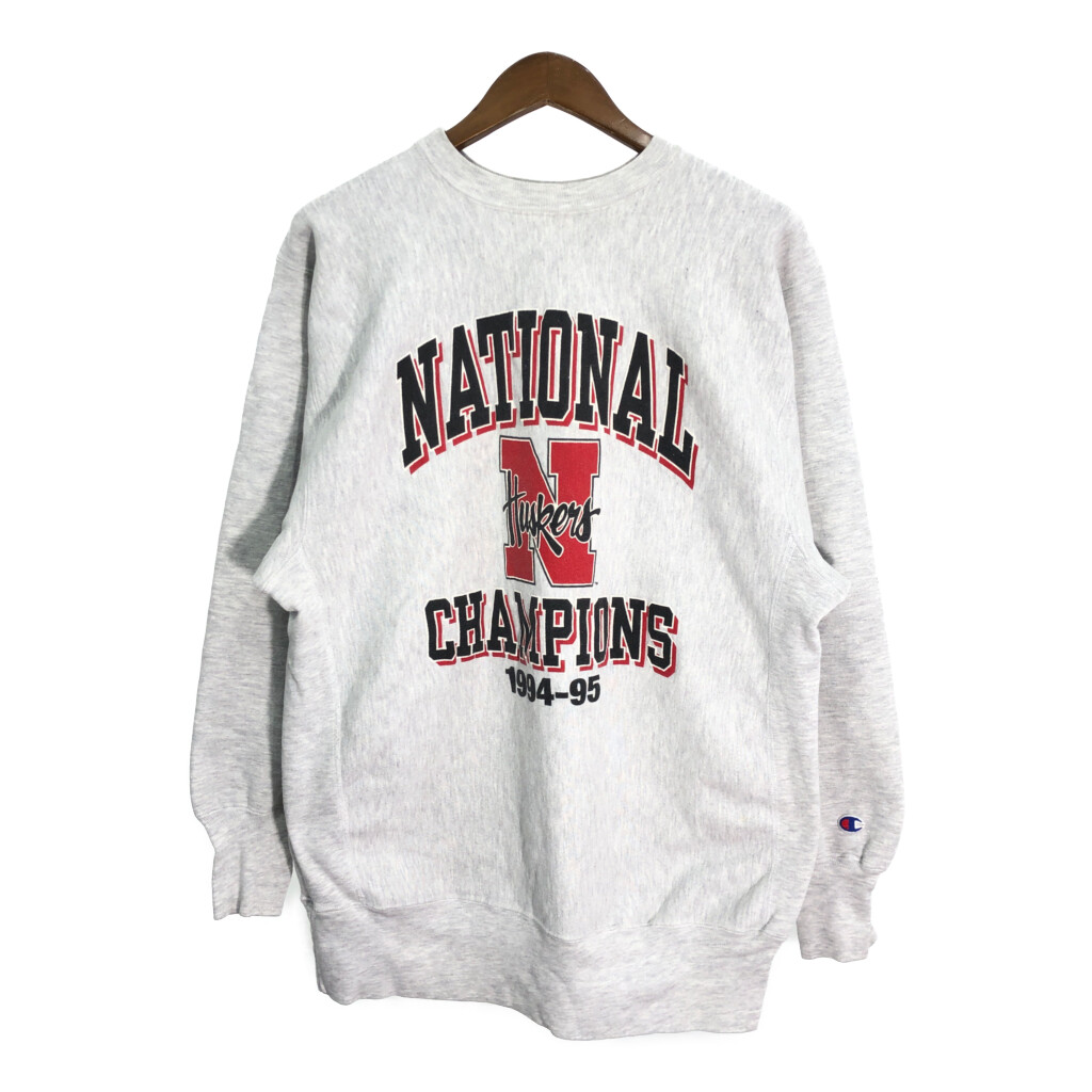 90年代 Champion チャンピオン REVERSE WEAVE リバースウィーブ ネブラスカ大学 スウェット(メンズ XX-LARGE) 中古 古着 R7000|YAMAHISA USEDCLOTHINGSHOP
