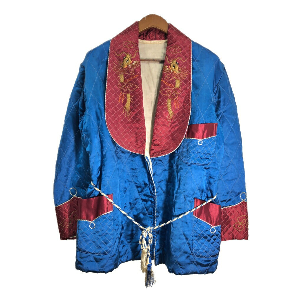 50年代 スーベニアガウン ヴィンテージ ブルー (メンズ) 中古 古着 R7119