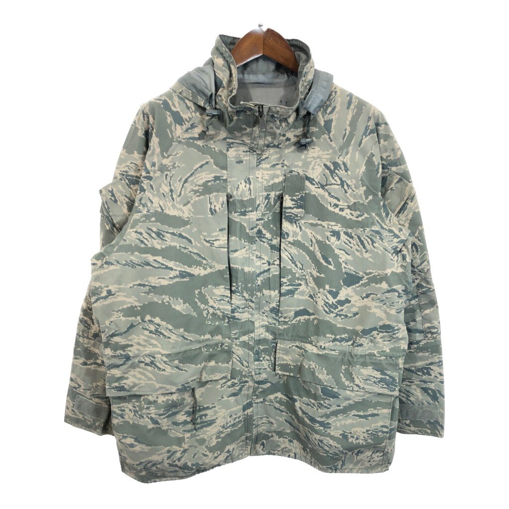 00年代 米軍実物 U.S.AIRFORCE APECS GORETEXパーカージャケット ミリタリー ABUカモ (メンズ X-LARGE REGULAR) 中古 古着 R7131｜YAMAHISA USEDCLOTHINGSHOP