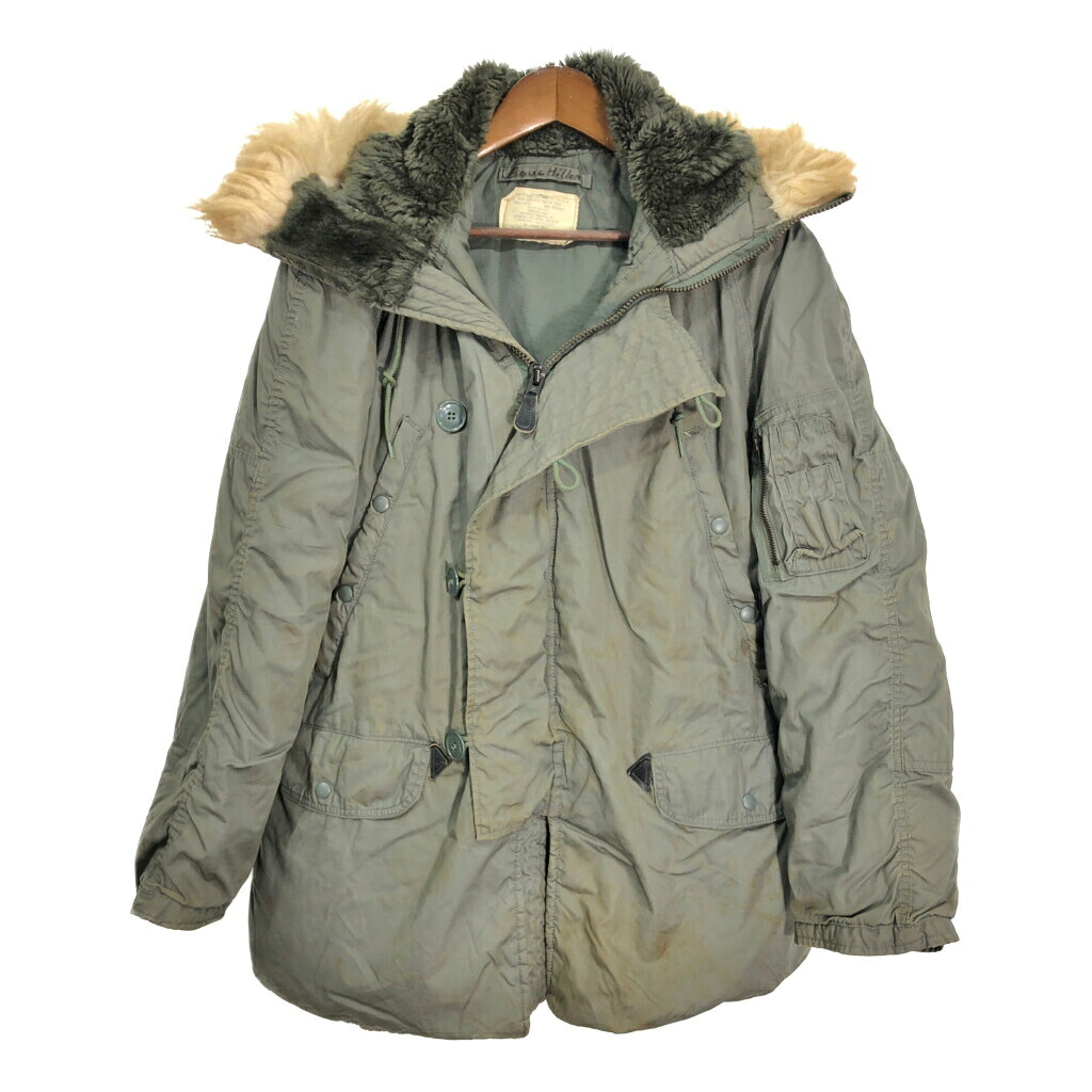 80年代 米軍実物 U.S.AIRFORCE N-3B フライトジャケット (メンズ MEDIUM) 中古 古着 R8469|YAMAHISA USEDCLOTHINGSHOP