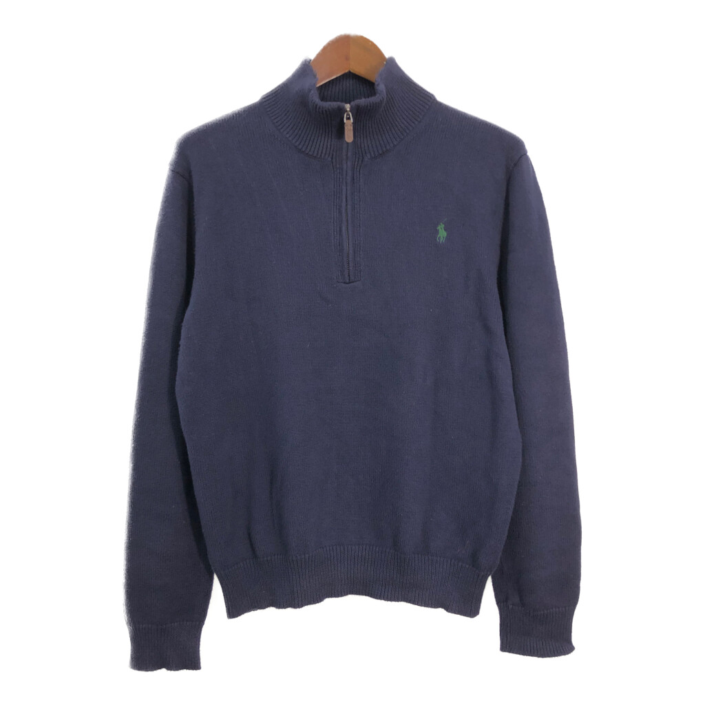 【新品未使用】POLO ラルフローレン メンズ ハーフジップ ネイビー L 新品未使用】POLO ラルフローレン メンズ ハーフジップ ネイビー L