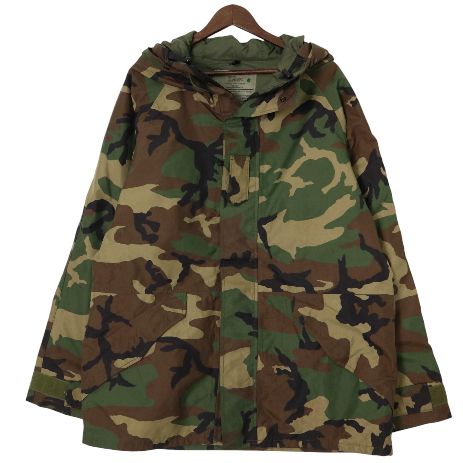 00年代 米軍実物 U.S.ARMY ECWCS GEN1 GORE-TEX パーカージャケット ミリタリー ウッドランドカモ (メンズ LARGE LONG) 中古 古着 A1581|YAMAHISA USEDCLOTHINGSHOP