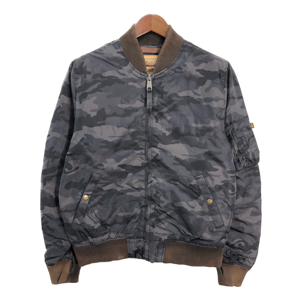 楽天市場】復刻迷彩タイガーストライプ ALPHA USA版 MA-1 メンズ S