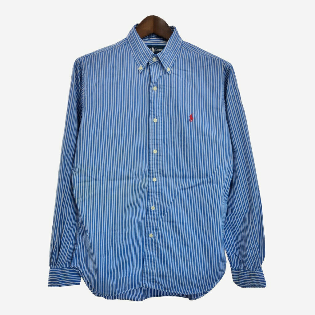 80s 最初期ポロカントリー ラルフローレン 長袖 ストライプシャツ 80s USA製 POLO RALPH LAUREN クロスフラッグ 刺繍 ボーダー 長袖