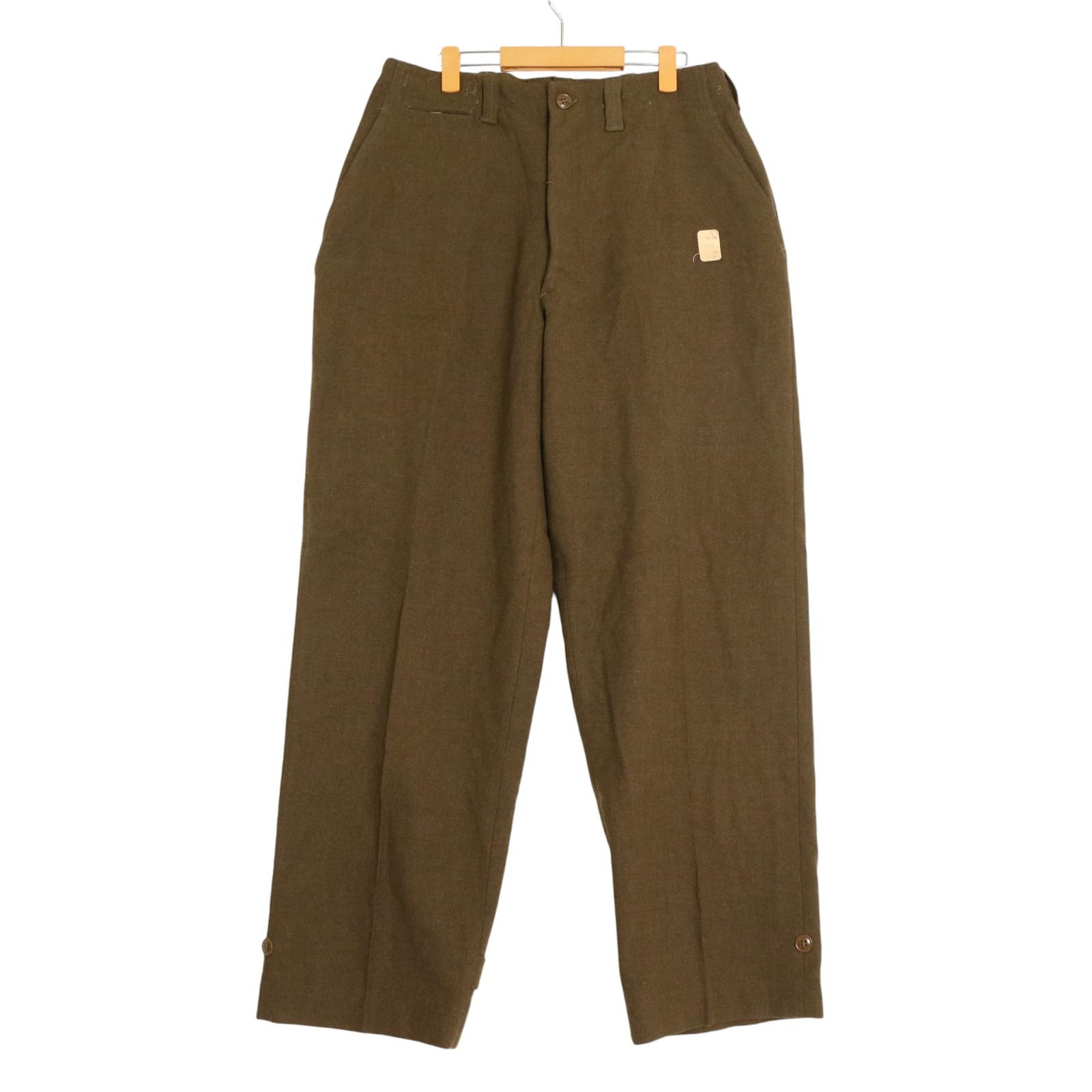 40s US ARMY M-43 field trousers マスタードパンツ 貴重 良品 40s US Army M-43 FIELD TROUSERS WOOL 米軍実物 M-41