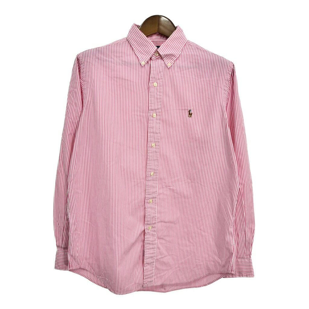 未使用　ポロラルフローレン シャツ ストライプ ピンク ブラウス ラルフ POLO RALPH LAUREN - ポロラルフローレン コットン100% ピンク