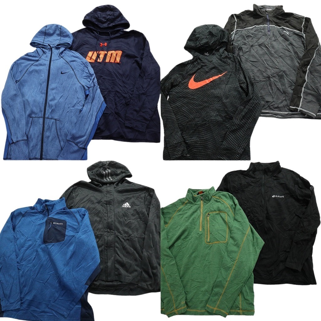 【楽天市場】古着卸 まとめ売り ポリ素材 ブランドMIX スウェット 8枚 (メンズ XL ) オービス ノースフェイス コロンビア ナイキ
