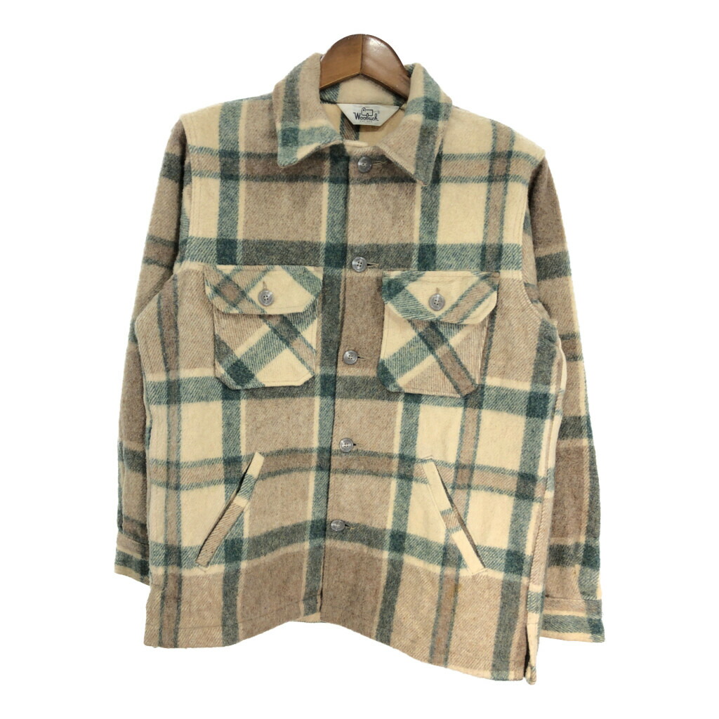 希少XL美品！WOOL RICH　CPOウールシャツジャケット　裏地キルティング 希少XL美品！WOOL RICH CPOウールシャツジャケット 裏地