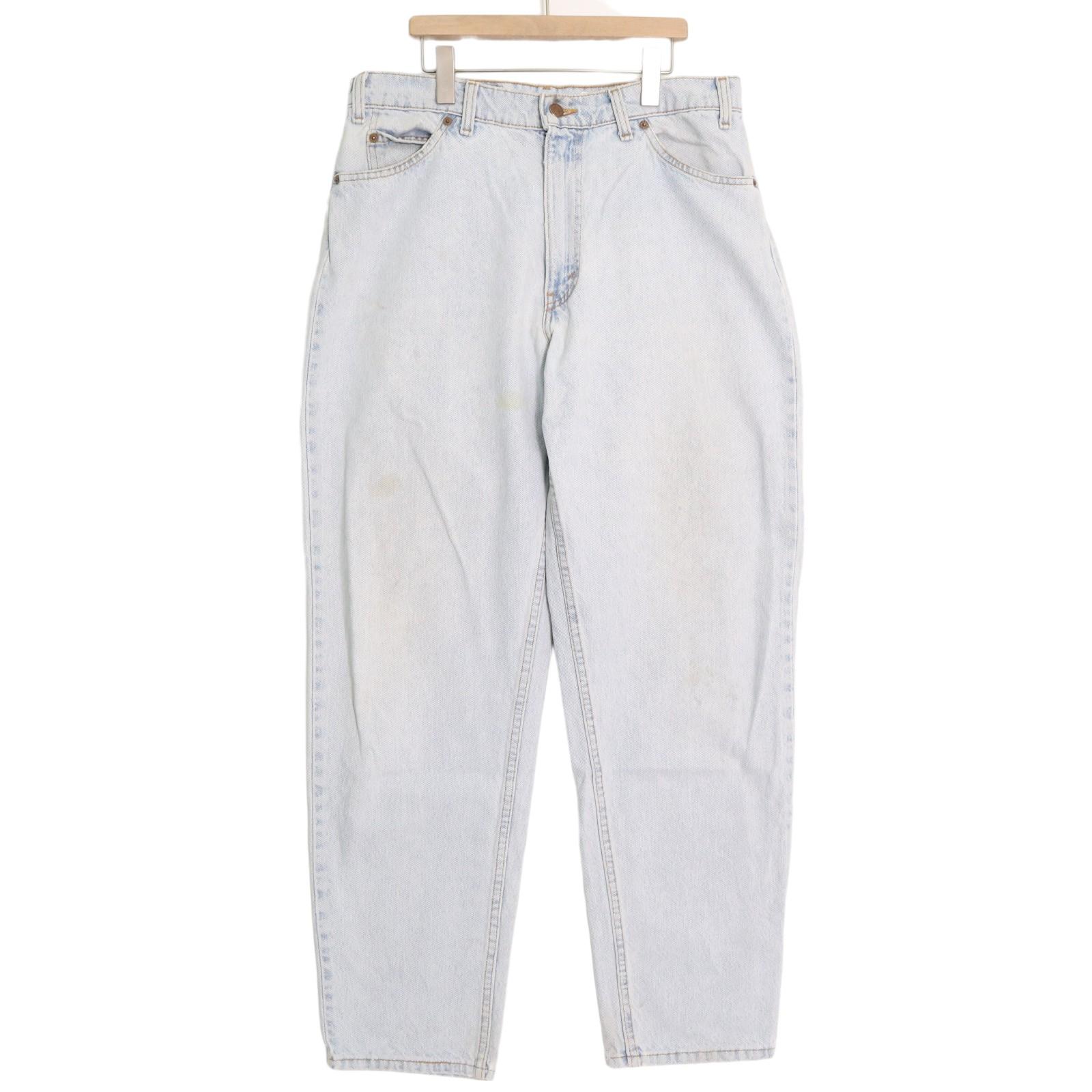90年代 USA製 Levi's リーバイス 560 デニムパンツ ライトブルー (メンズ W34 L32) 中古 古着 A1855