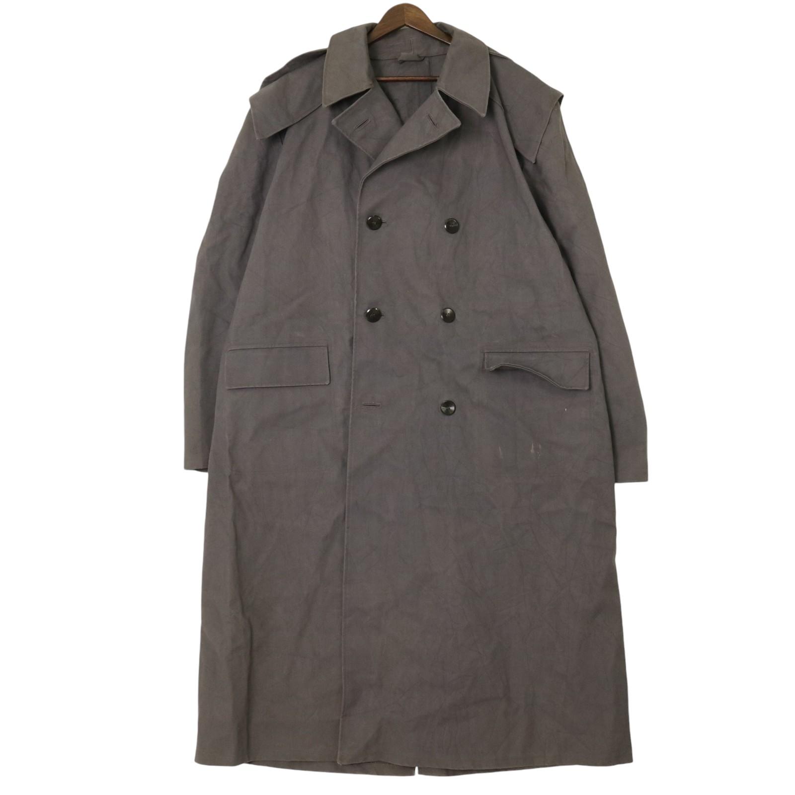 60年代 ハンガリー軍 レインコート ヴィンテージ ユーロ ミリタリー グレー (メンズ 54Ｍc) 中古 古着 A1924｜YAMAHISA USEDCLOTHINGSHOP