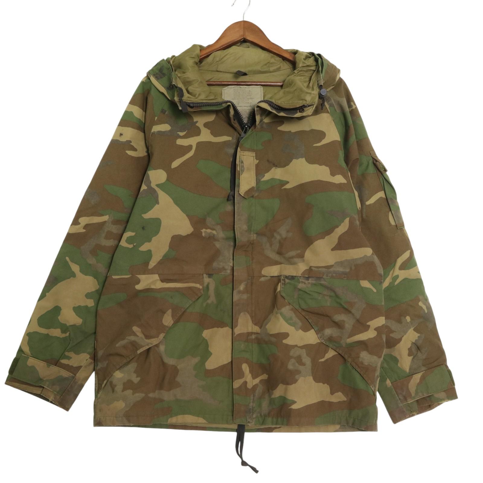 90年代 米軍実物 U.S.ARMY ECWCS GEN1 GORE-TEX パーカージャケット ミリタリー ウッドランドカモ (メンズ M REG) 中古 古着 A2087