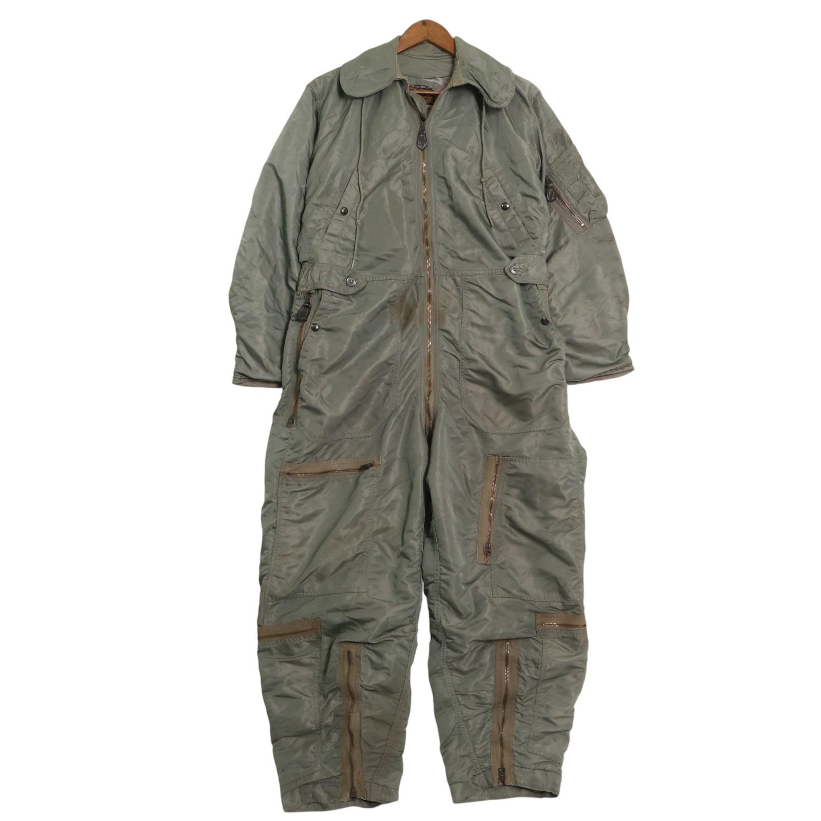 米軍実物 CWU-27/P 70年 40R COVERALLS FLYERS CWU-27/P SAGE GREEN フライトスーツの商品詳細
