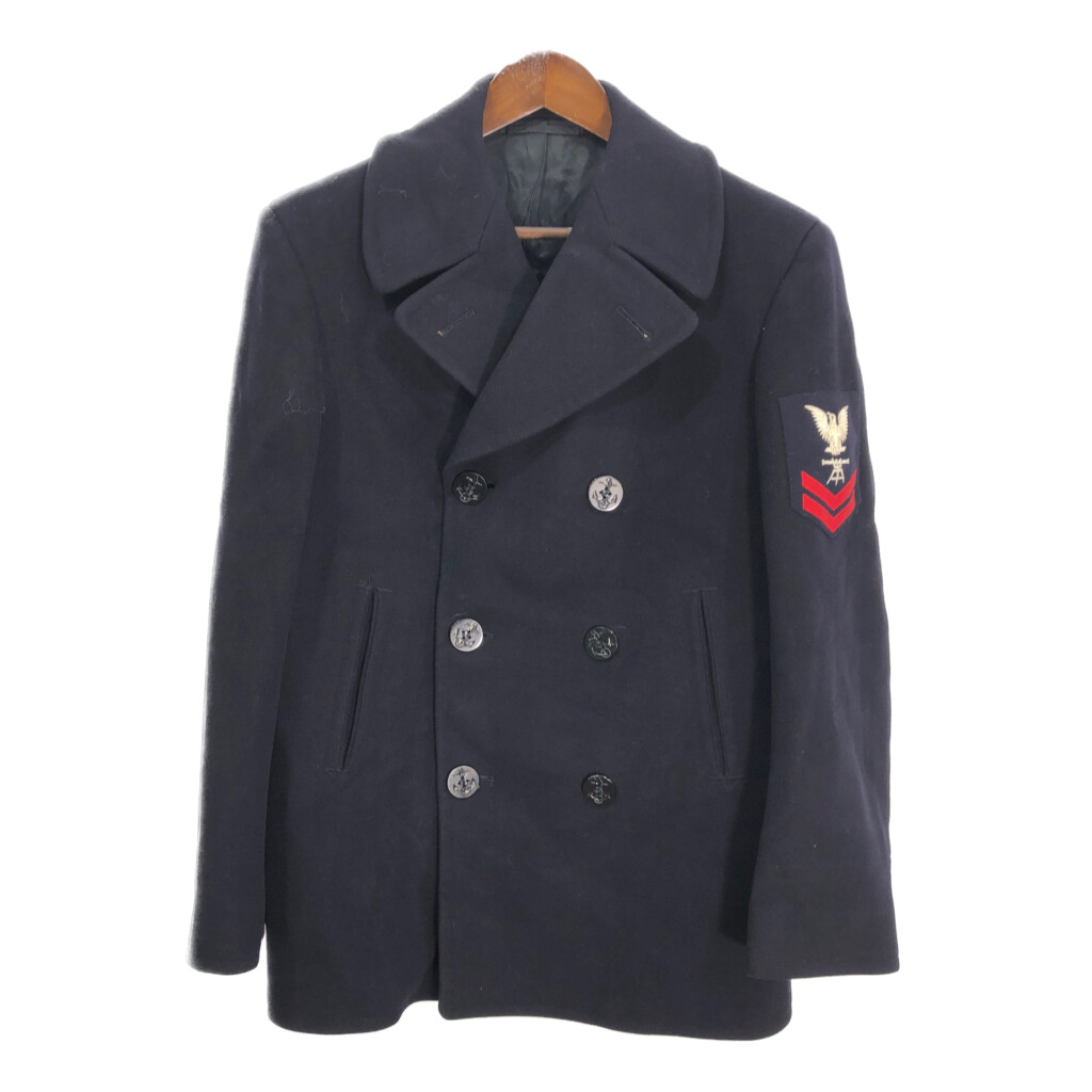 楽天市場】70年代 フランス軍実品 ピーコート Pコート メンズM