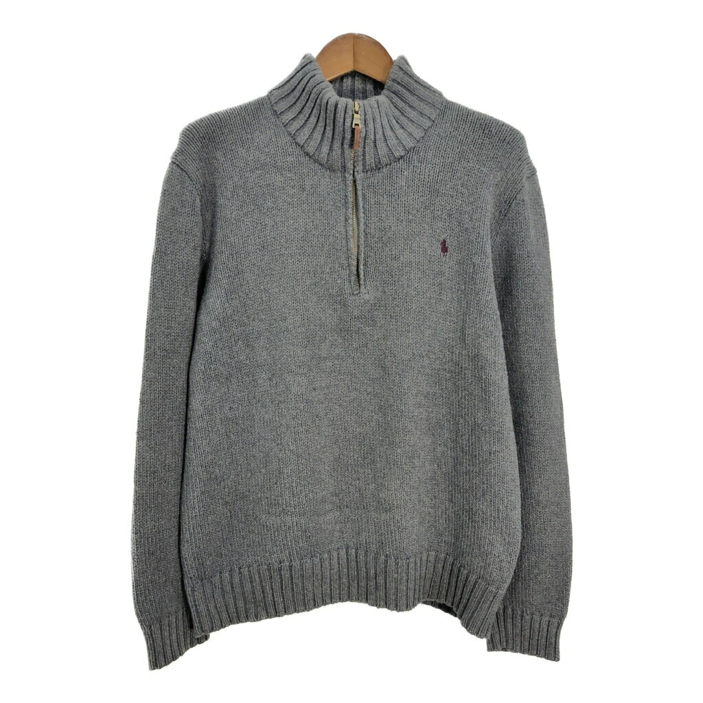 Polo by Ralph Lauren グレー セーター L Polo Ralph Lauren ポロ ラルフローレン クルーネック ワン