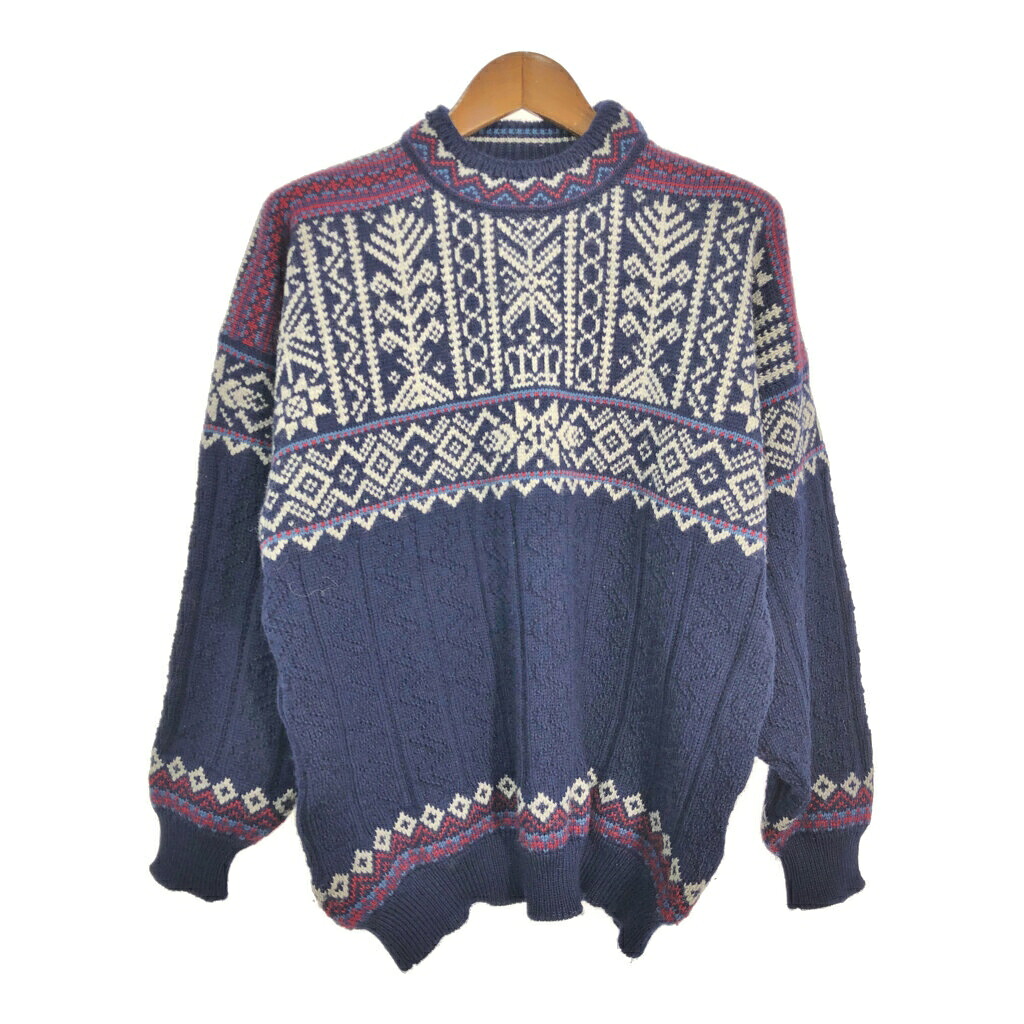 90年代 DALE of Norway ウール ノルディックセーター マルチカラー (メンズ XL) 中古 古着 S2654|YAMAHISA USEDCLOTHINGSHOP