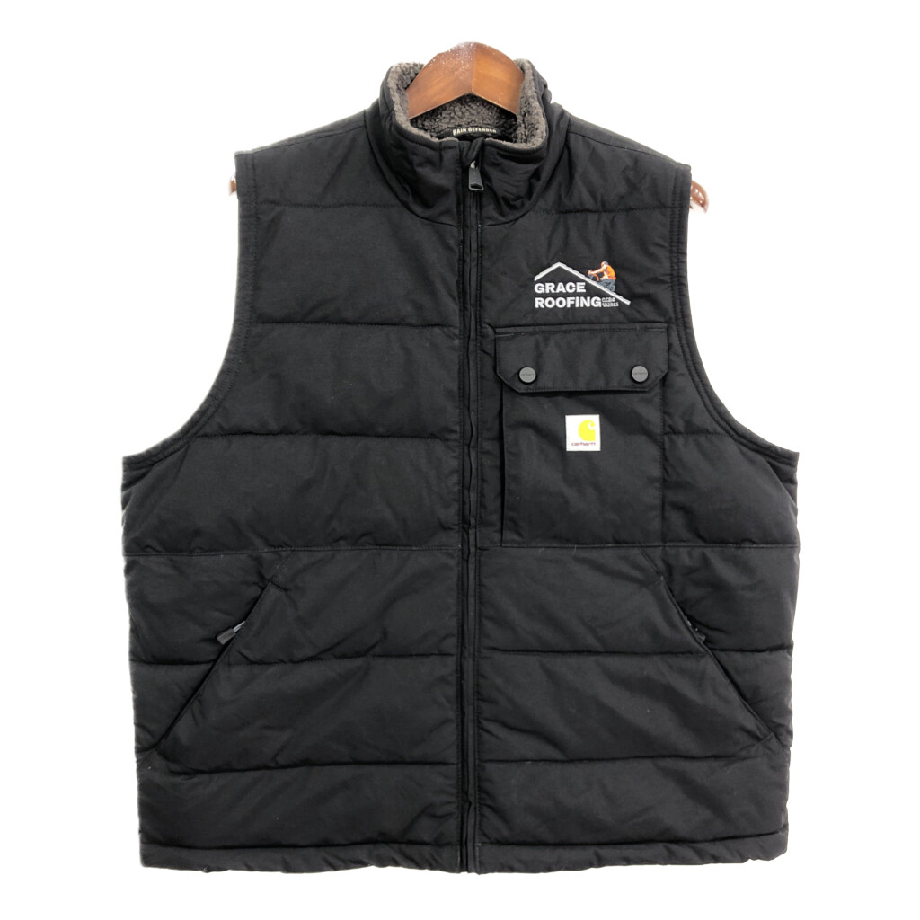 【最終値下げ】Carhartt　カーハート　ダックベスト　黒　XL　メキシコ製 Carhartt” Duck Vest USA製 SIZE XL カーハート ダックベスト