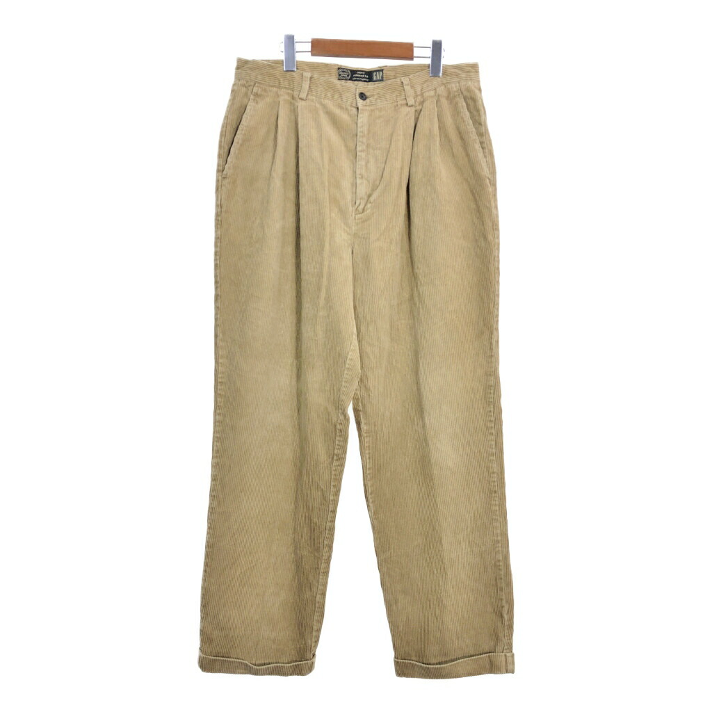 楽天市場】90's □ GAP オールド ギャップ 2タック 太畝 コーデュロイ