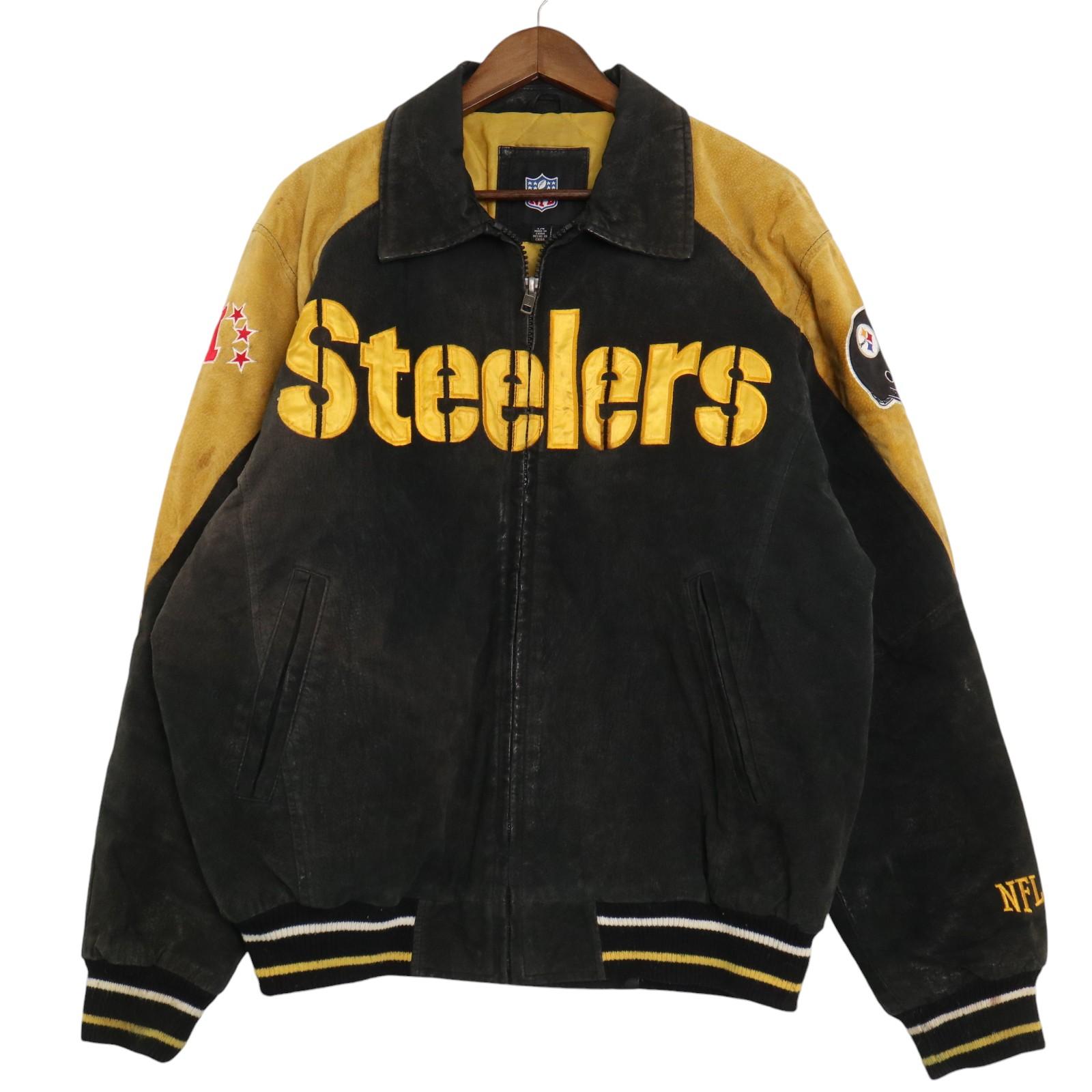 NFL ピッツバーグ スティーラーズ レザー スタジャン スーパーボウル XL NFL ピッツバーグ スティーラーズ レザー スタジャン スーパー