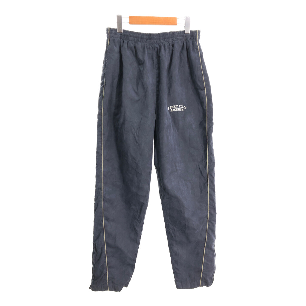 90s PERRY ELLIS ペリーエリス 鶯色 2タックスラックス USA PERRY ELLIS - 90s PERRY ELLIS ペリーエリス ツータックワイド