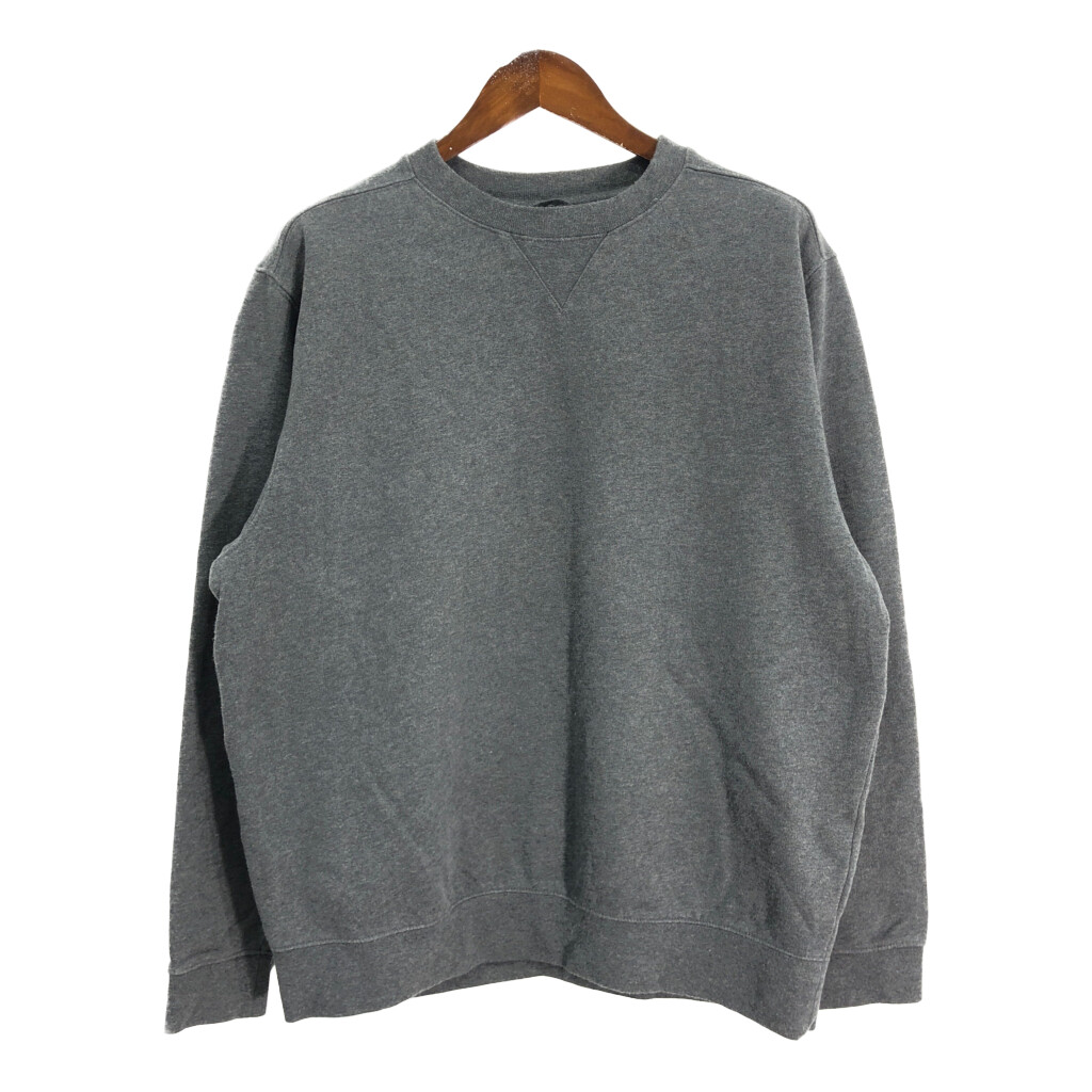 レア 無地スウェ 90s LL.Bean エルエルビーン スウェット 前V 1990s l.l.bean mixed Vneck nep knit USA製 エルエルビーン