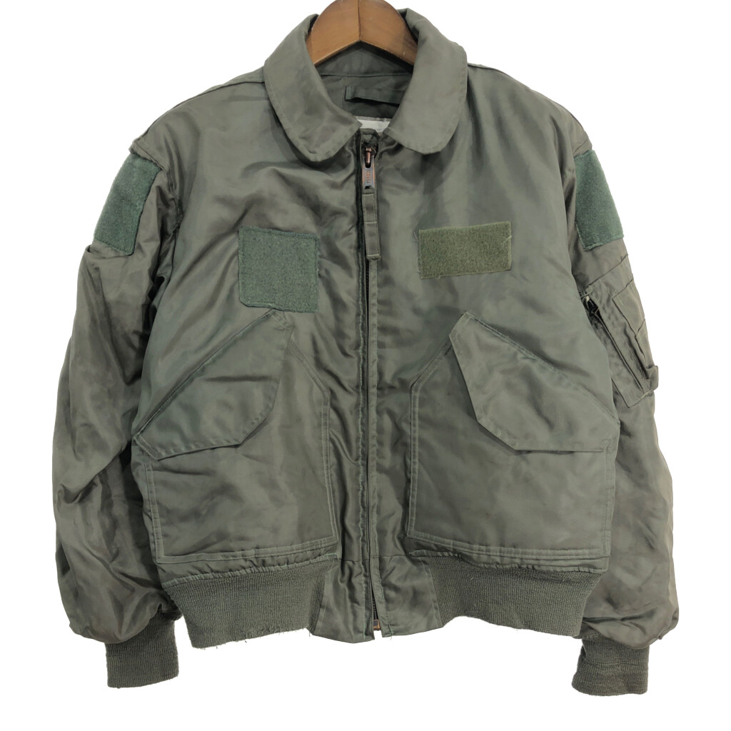 80年代 米軍実物 U.S.AIRFORCE CWU-45/P フライトジャケット ミリタリー (メンズ MEDIUM) 中古 古着 S4623