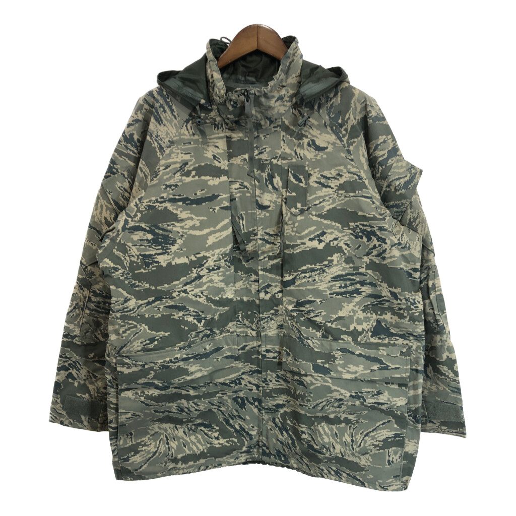 00年代 米軍実物 U.S.AIRFORCE APECS GORETEXパーカージャケット ミリタリー ABUカモ (メンズ X-LARGE LONG) 中古 古着 S4663｜YAMAHISA USEDCLOTHINGSHOP