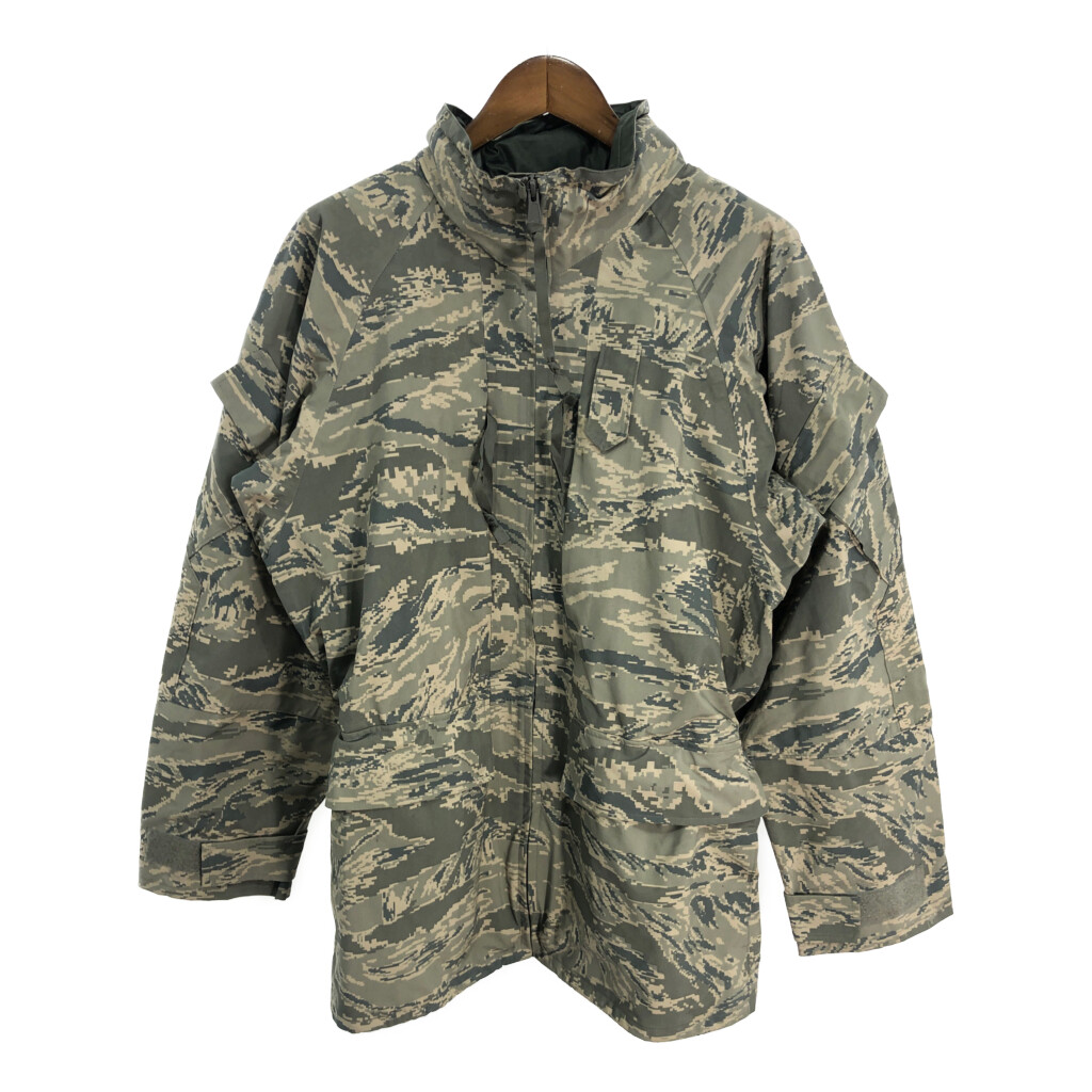 00年代 米軍実物 U.S.AIRFORCE APECS GORETEX パーカージャケット ミリタリー ABUカモ (メンズ L) 中古 古着 S4682｜YAMAHISA USEDCLOTHINGSHOP