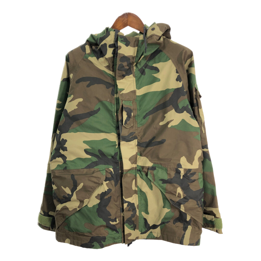 BARRIER WEAR ECWCS GEN1 GORE-TEX パーカージャケット ミリタリー ウッドランドカモ (メンズ MEDIUM REGULAR) 中古 古着 S4703｜YAMAHISA USEDCLOTHINGSHOP