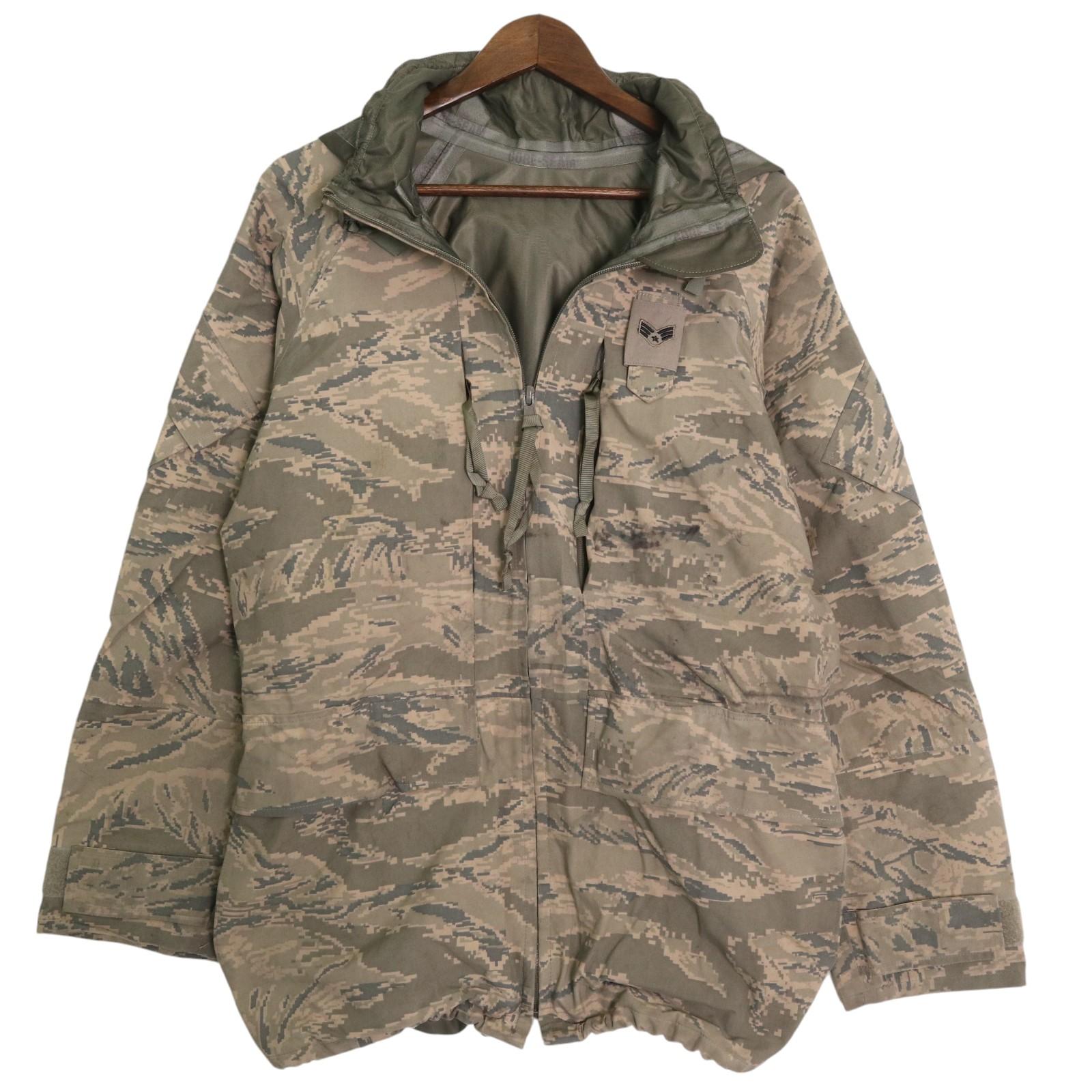 00年代 米軍実物 U.S.AIRFORCE APECS GORETEX パーカー ミリタリー ABUカモ セージグリーン (メンズ MEDIUM REGULAR) 中古 古着 A2682｜YAMAHISA USEDCLOTHINGSHOP