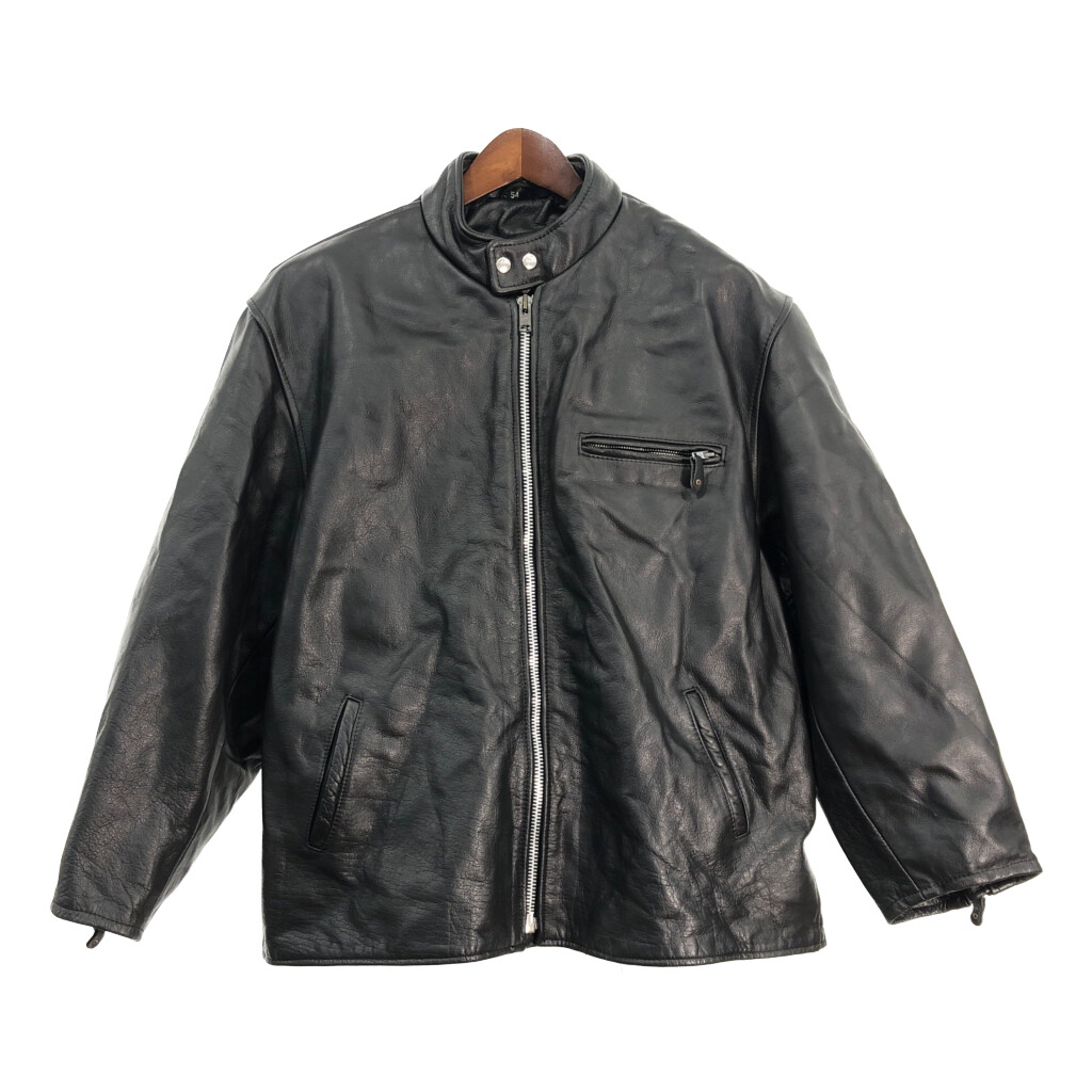 ダブルライダース レザージャケット 牛革 ダブルライダースジャケット メンズ ブラック XS/S/M/L/LL/3L/4L