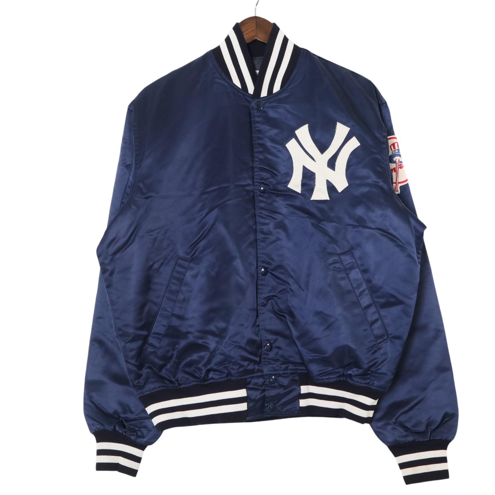 90年代後期　MLB ニューヨーク ヤンキースのナイロンジャケット　Mサイズ 1990年代 プロプレイヤー 