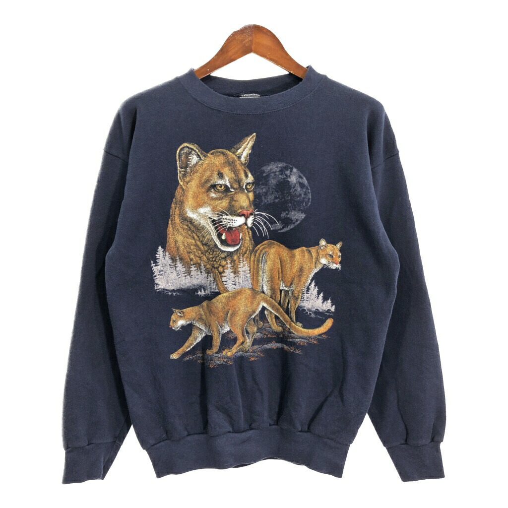 【カナダ製、アニマル&バイク】vintageデザインススウェット古着90s長袖 c23012027.jpg