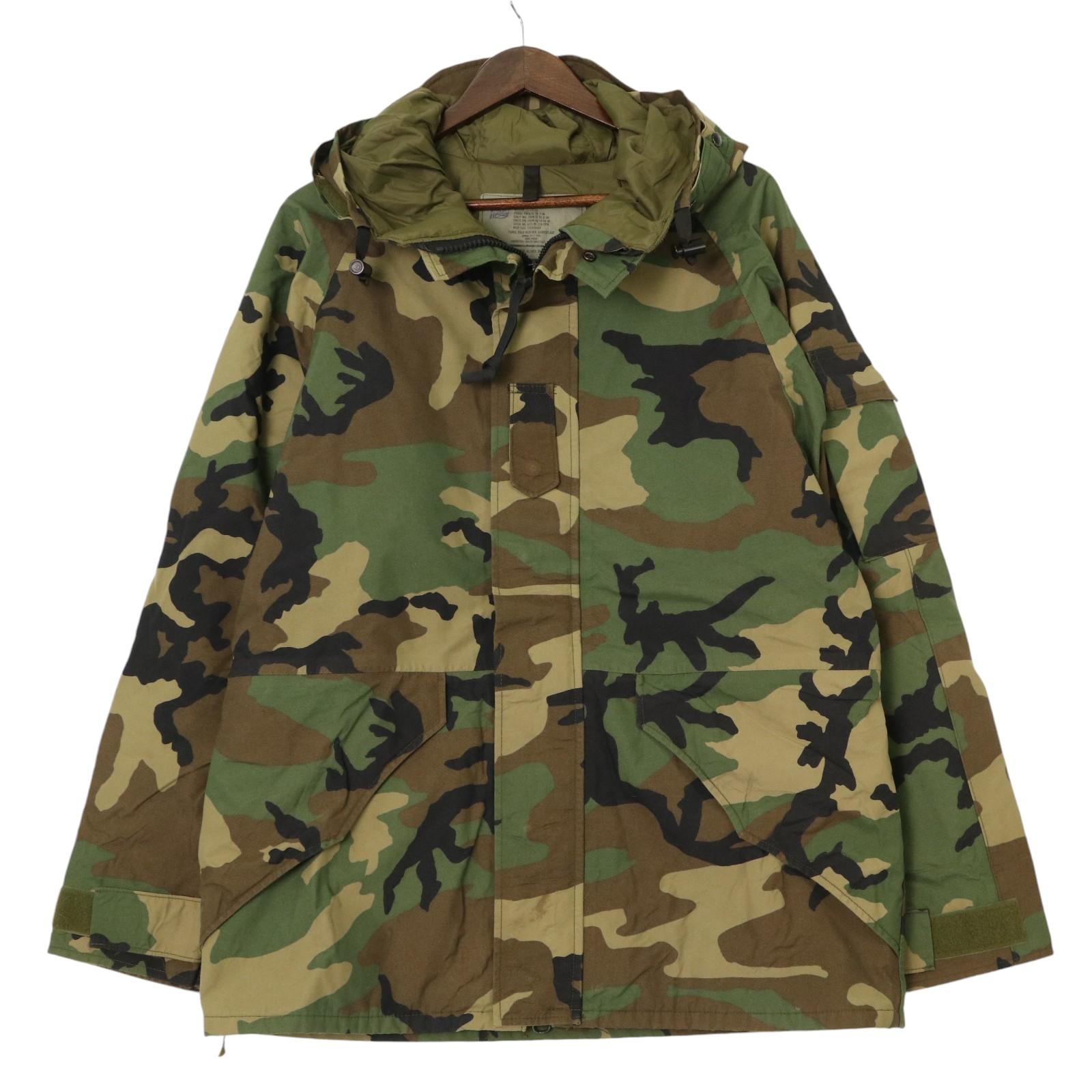 90年代 米軍実物 U.S.ARMY ECWCS GEN1 GORE-TEX パーカー ミリタリー ウッドランドカモ オリーブ (メンズ MEDIUM REGULAR) 中古 古着 A2698|YAMAHISA USEDCLOTHINGSHOP