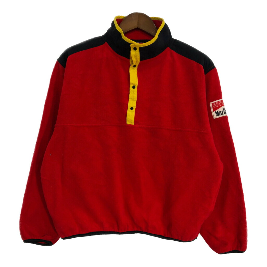 Marlboro フリースジャケット 刺繍ロゴ 赤黒黄 L相当 楽天市場】90s ヴィンテージ マルボロ Marlboro ブロック