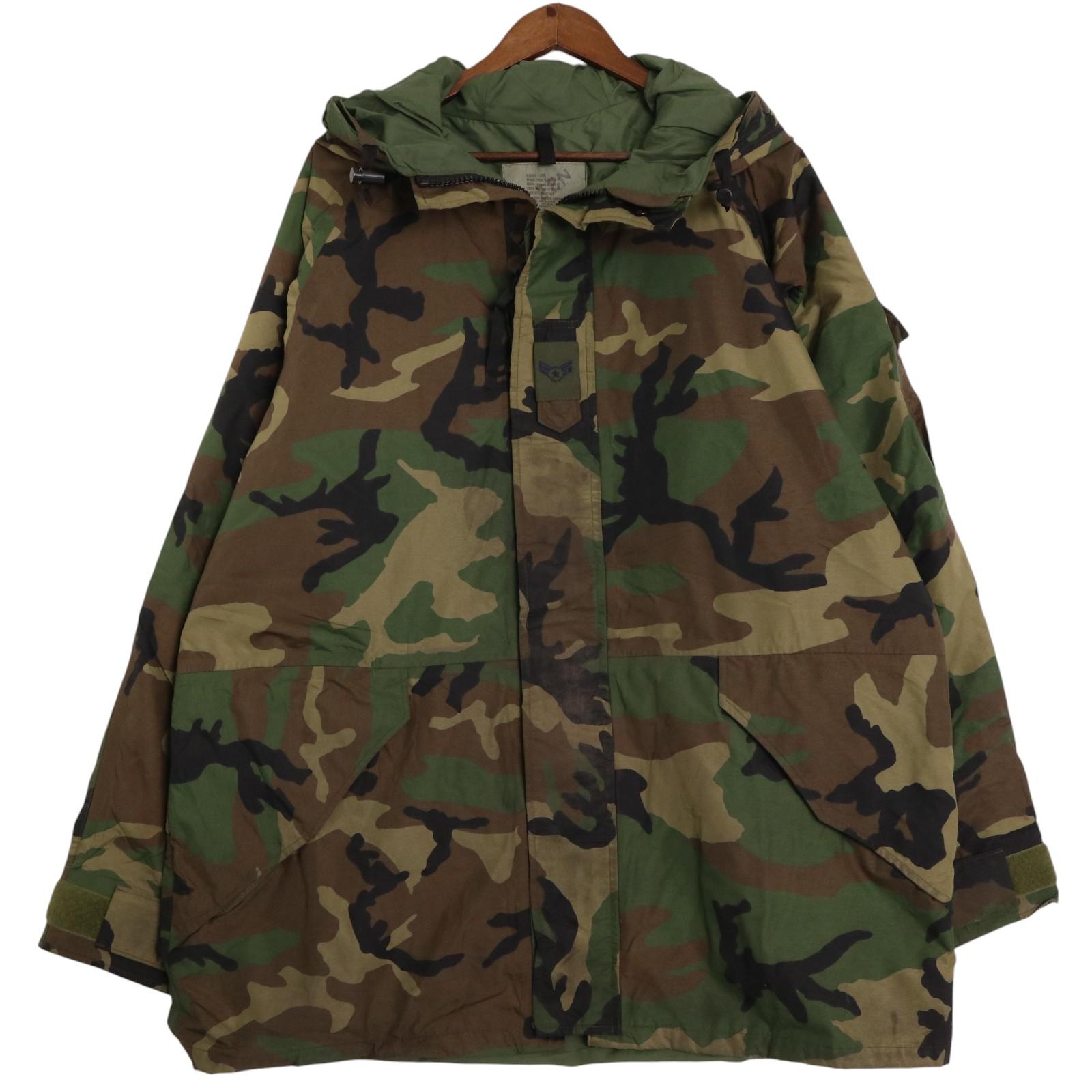 USA製 ADVANTAGE WEAR ECWCS GEN1 GORE-TEX ナイロンジャケット ミリタリー ウッドランドカモ(メンズ X-LARGE LONG) 中古 古着 A2871｜YAMAHISA USEDCLOTHINGSHOP