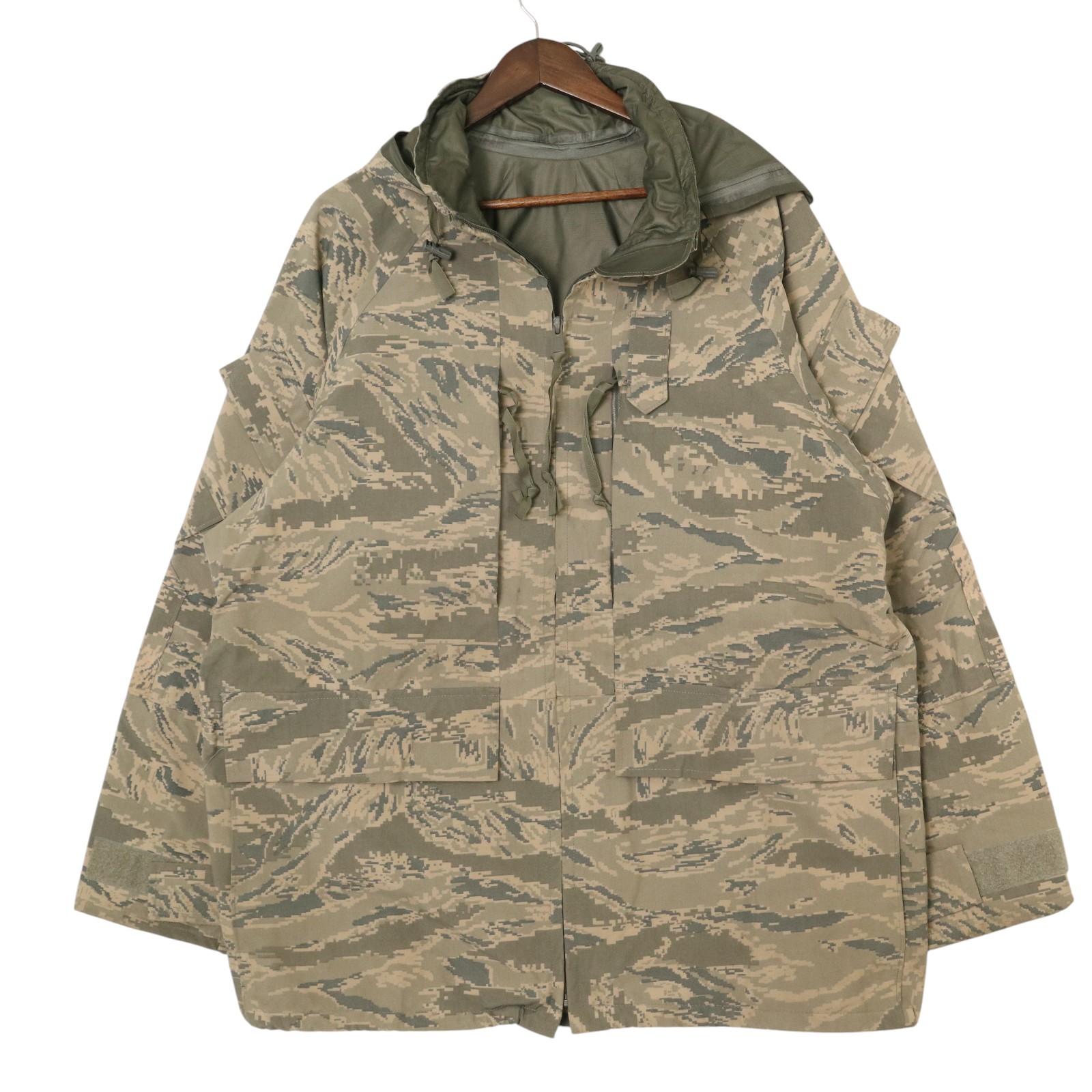 00年代 米軍実物 U.S.AIRFORCE APECS GORETEX パーカージャケット ミリタリー ABUカモ (メンズ LARGE REGULAR) 中古 古着 A3006｜YAMAHISA USEDCLOTHINGSHOP