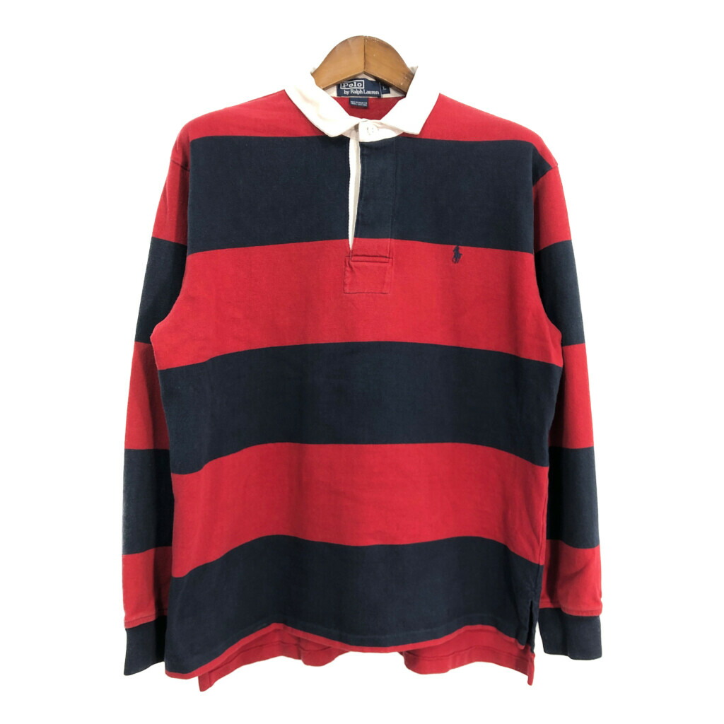 ポロラルフローレン ラガーシャツ ポロシャツ 刺繍ロゴ ボーダー柄 古着 L 楽天市場】POLO Ralph Lauren ポロ ラルフローレン サイズ:XS